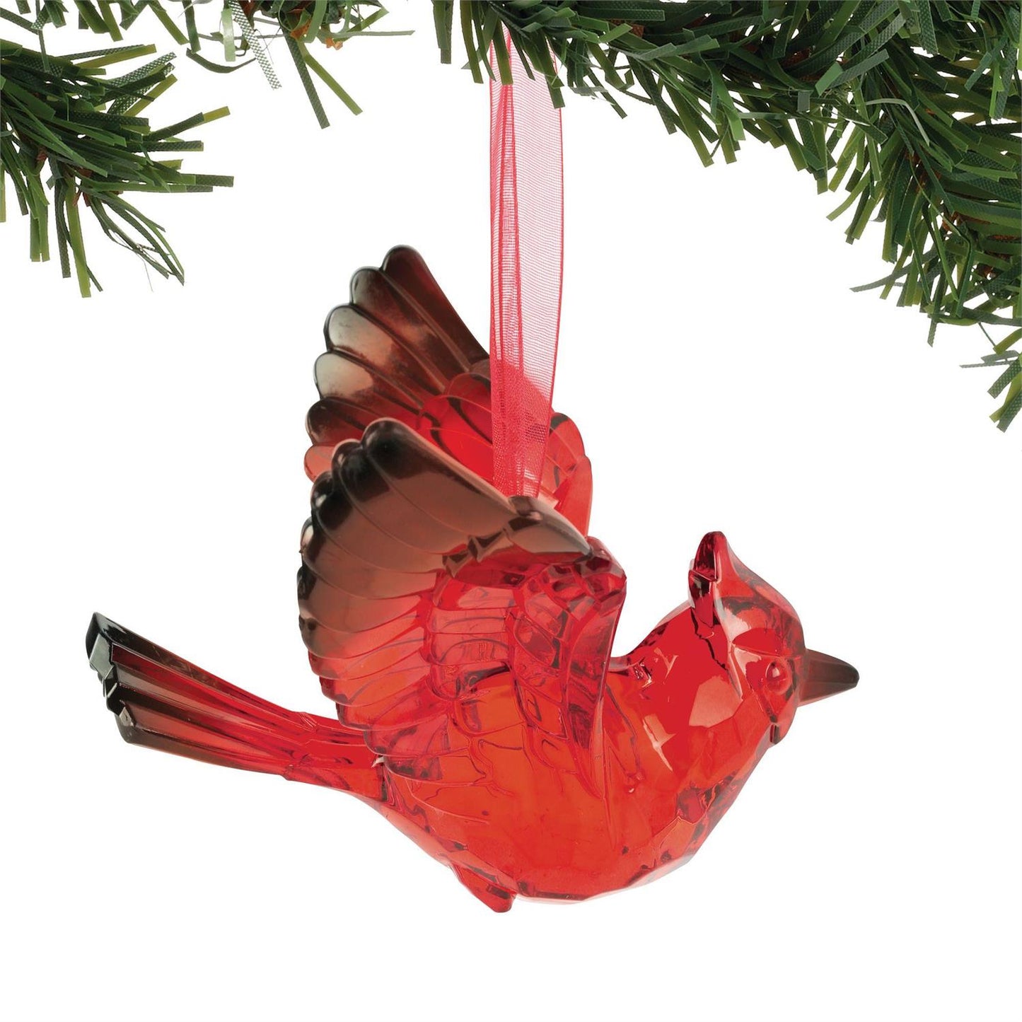 Cardinal Facets Acrylic Ornament