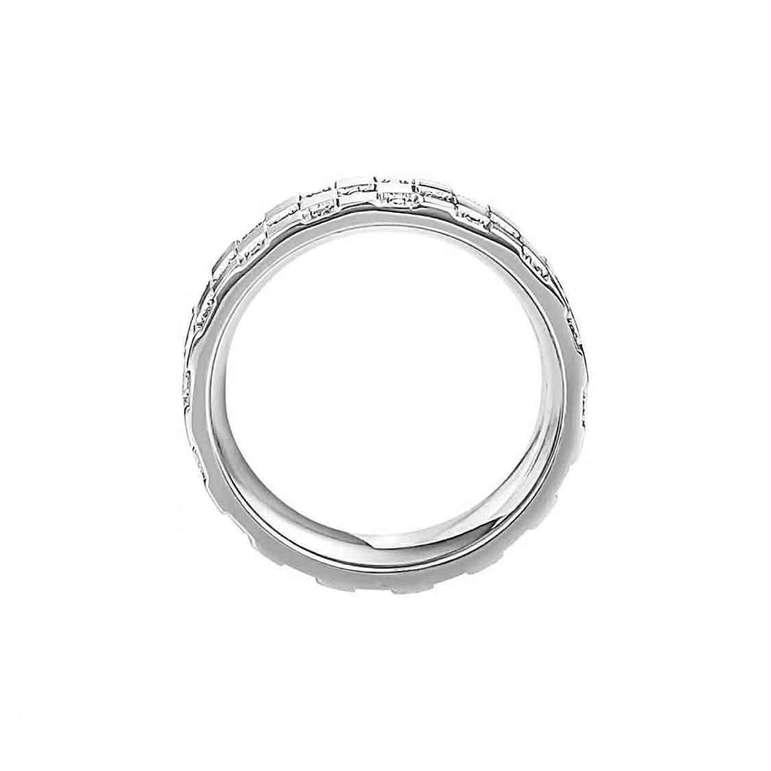 Pavé Trellis Ring [Wide Band]