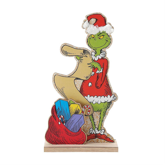 Grinch and List Table Sign