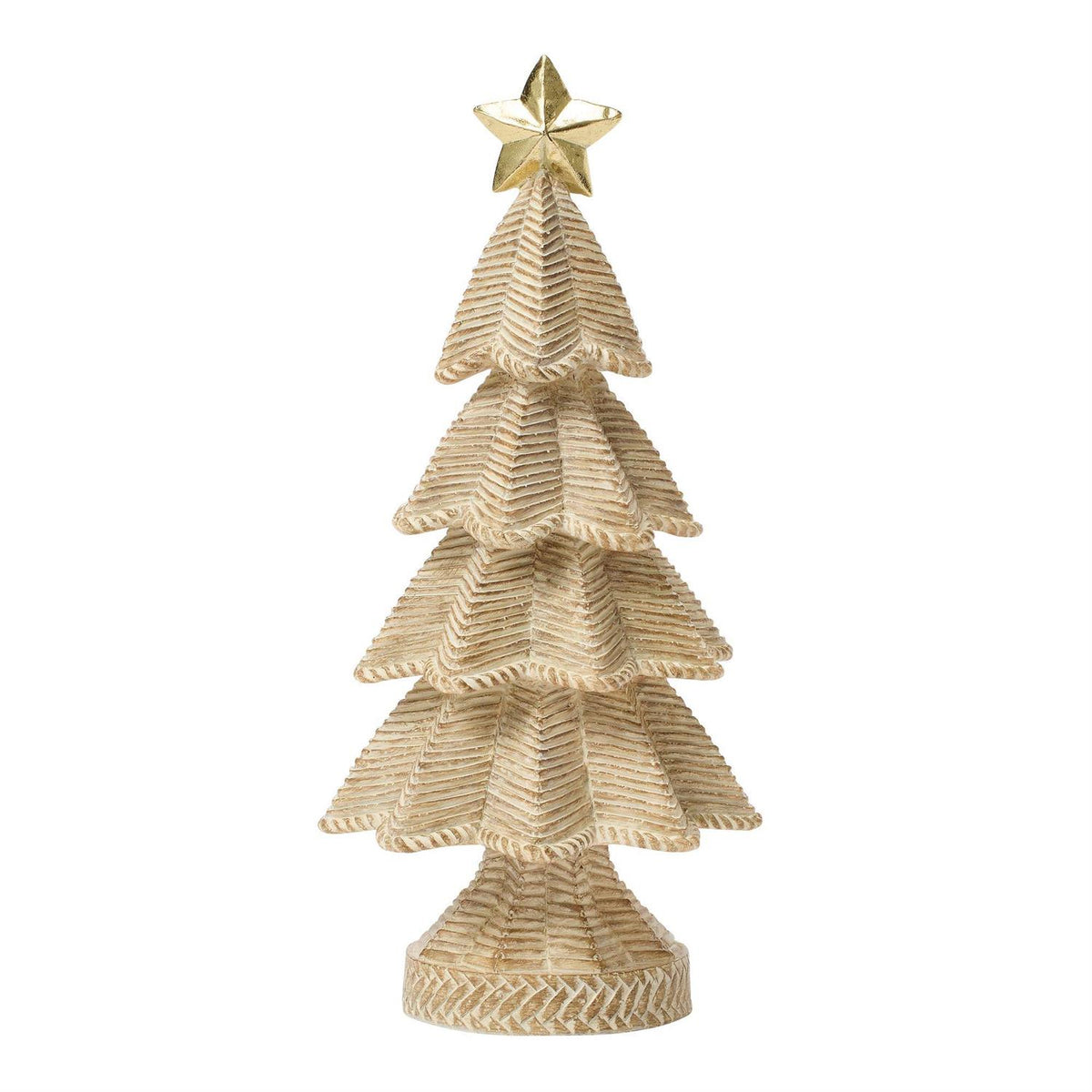 Woodgrain Knitting Christmas Tree