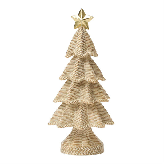 Woodgrain Knitting Christmas Tree