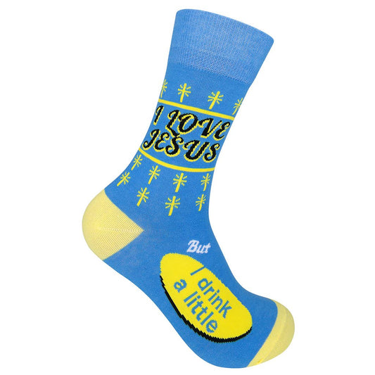 I Love Jesus (But I Drink) Socks