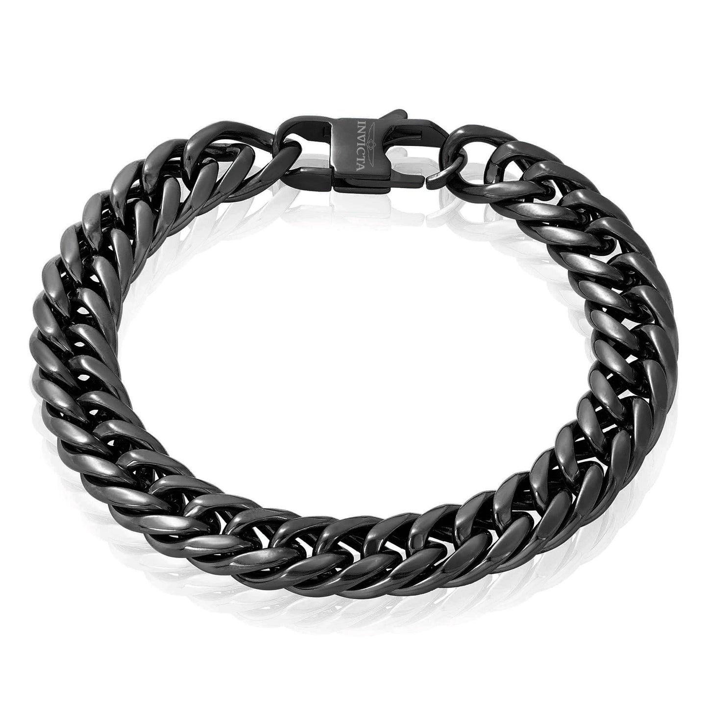 Invicta Jewelry Double Curb Chain Bracelet (11.5mm) - 8.75"