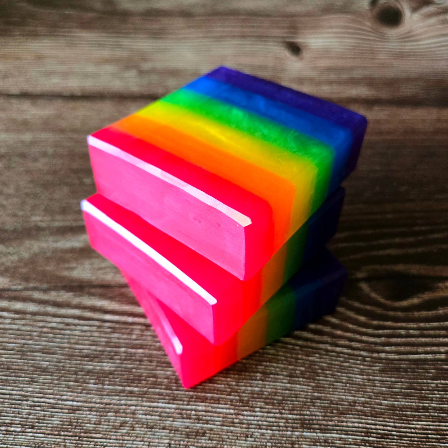 Rainbow Pride Artisan Soap - LGBTQ+ Pride Flag