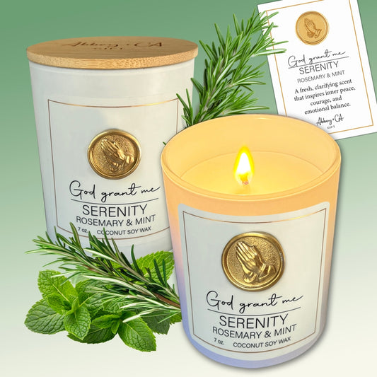 Serenity Rosemary 7 Mint 7 Oz Candle