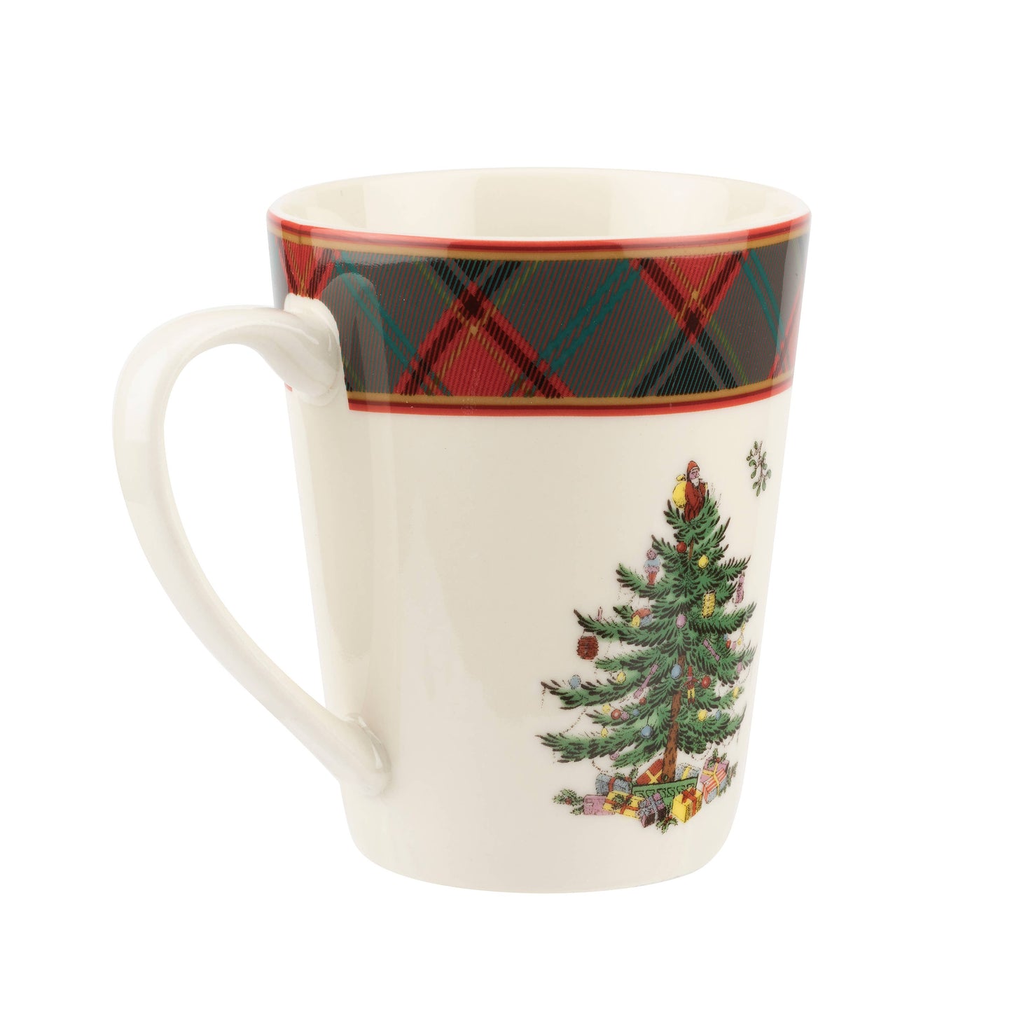 Christmas Tree Tartan Mug 14oz