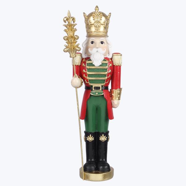 Red, Green and Gold 15" Nutcracker