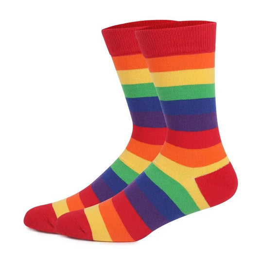 Rainbow Striped Pattern Socks