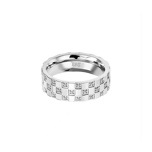 Pavé Trellis Ring [Wide Band]