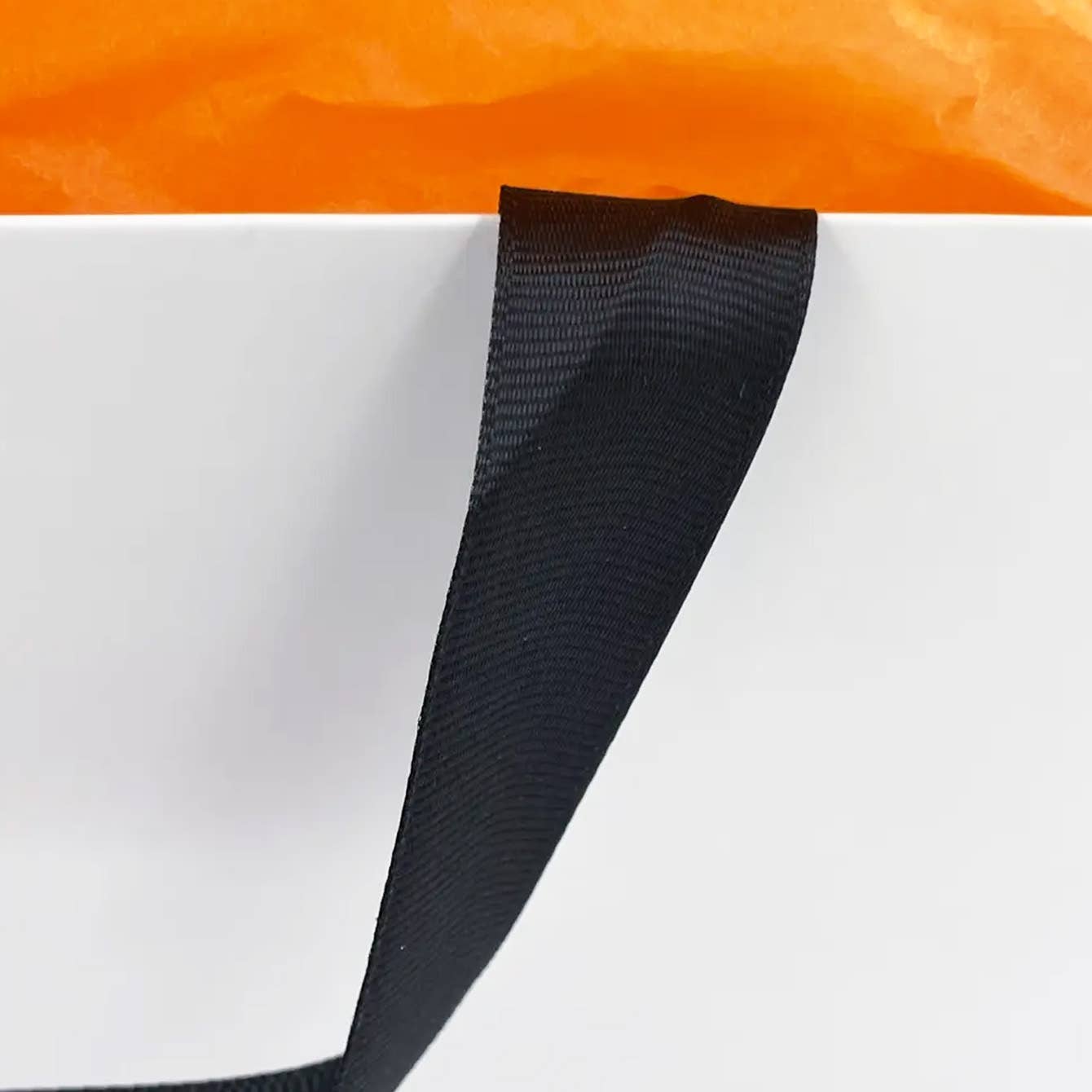 Premium Threaded Rope White Paper Gift Bag