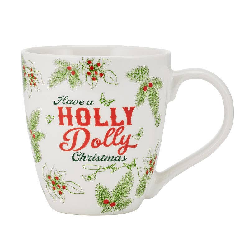 Dolly Parton Holiday Toile 18Oz Mug