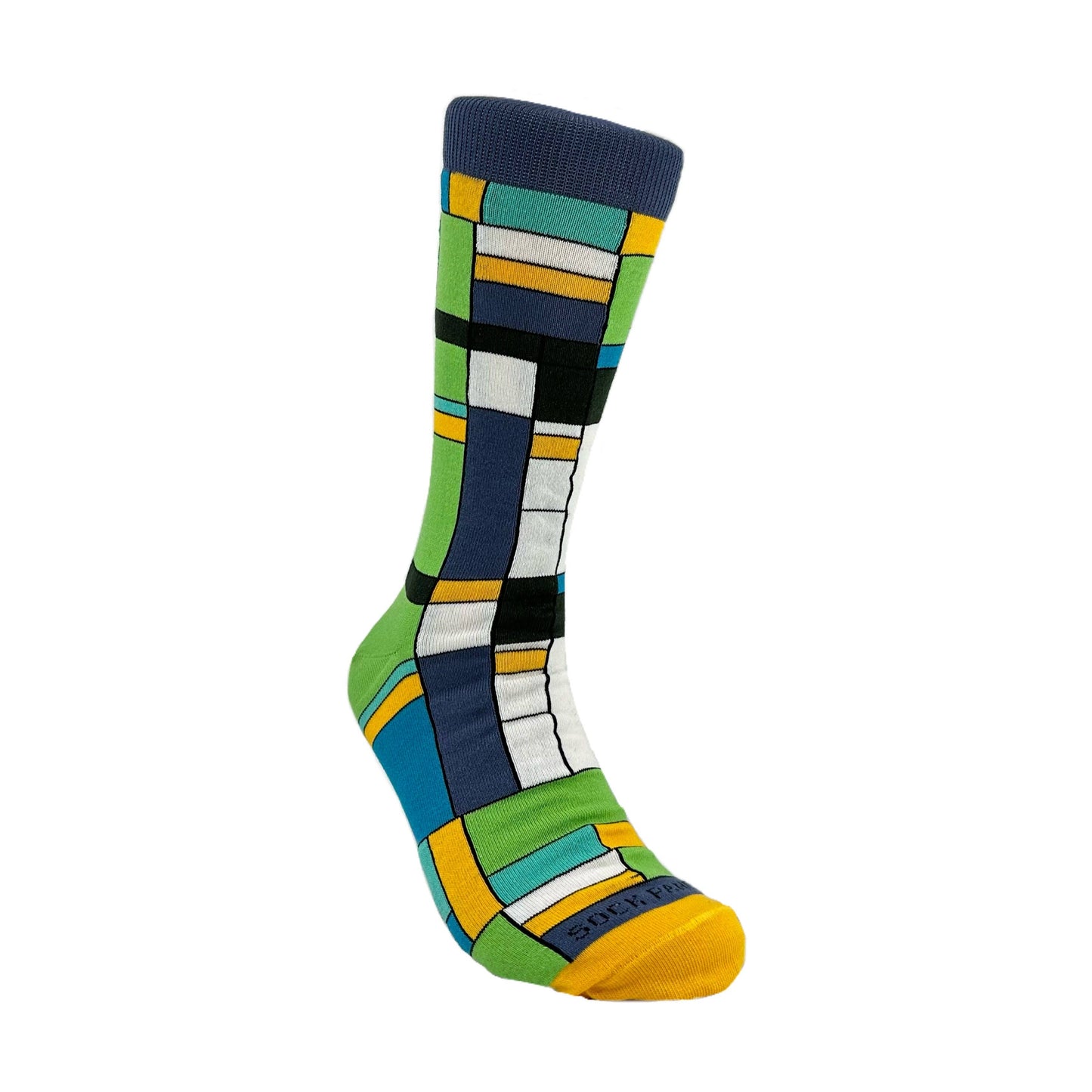 Mondrian Style Block Art Socks