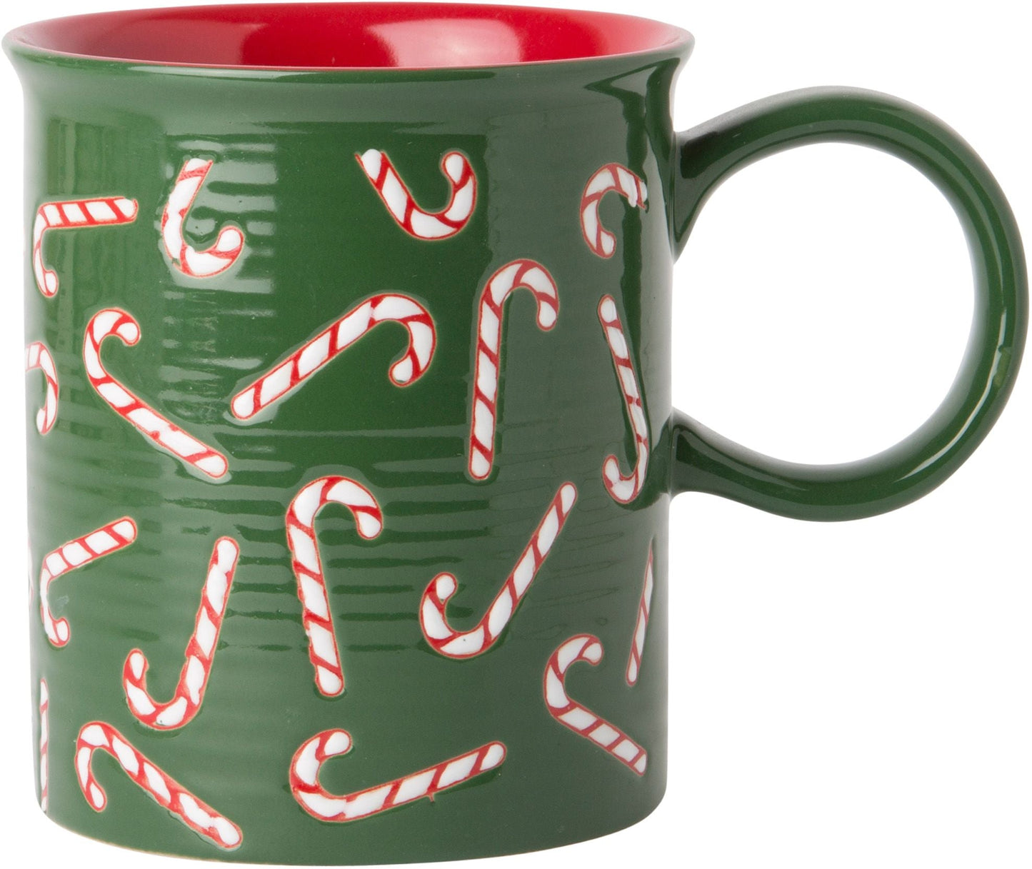 Candy Cane Chocolate Gift Green 16oz Mug