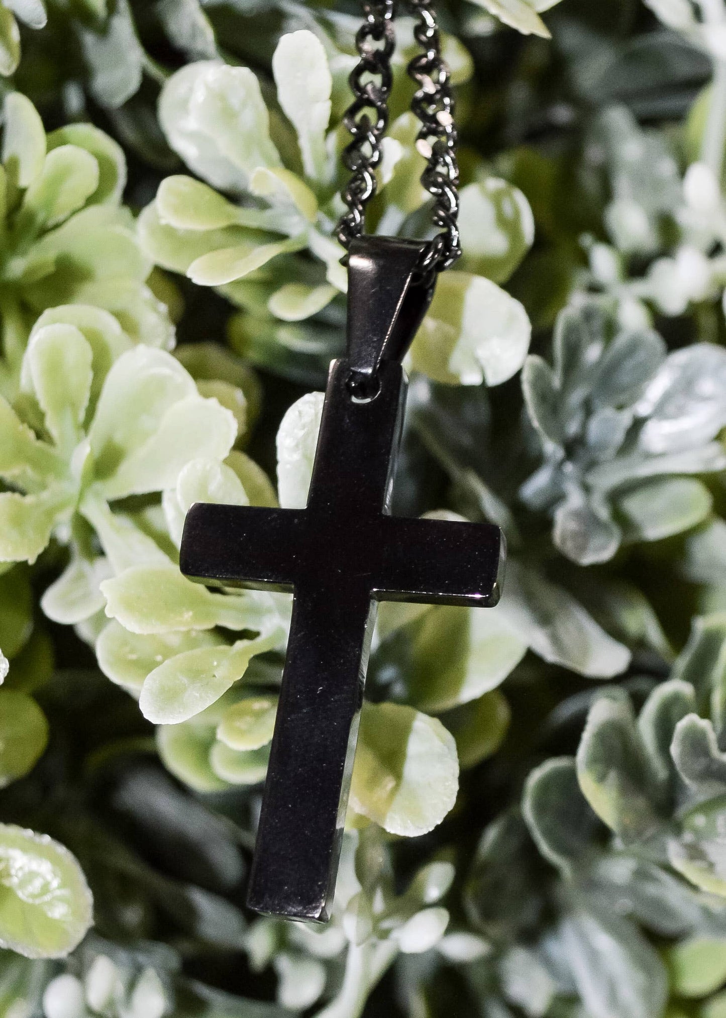 Camo/Black Cross Necklace