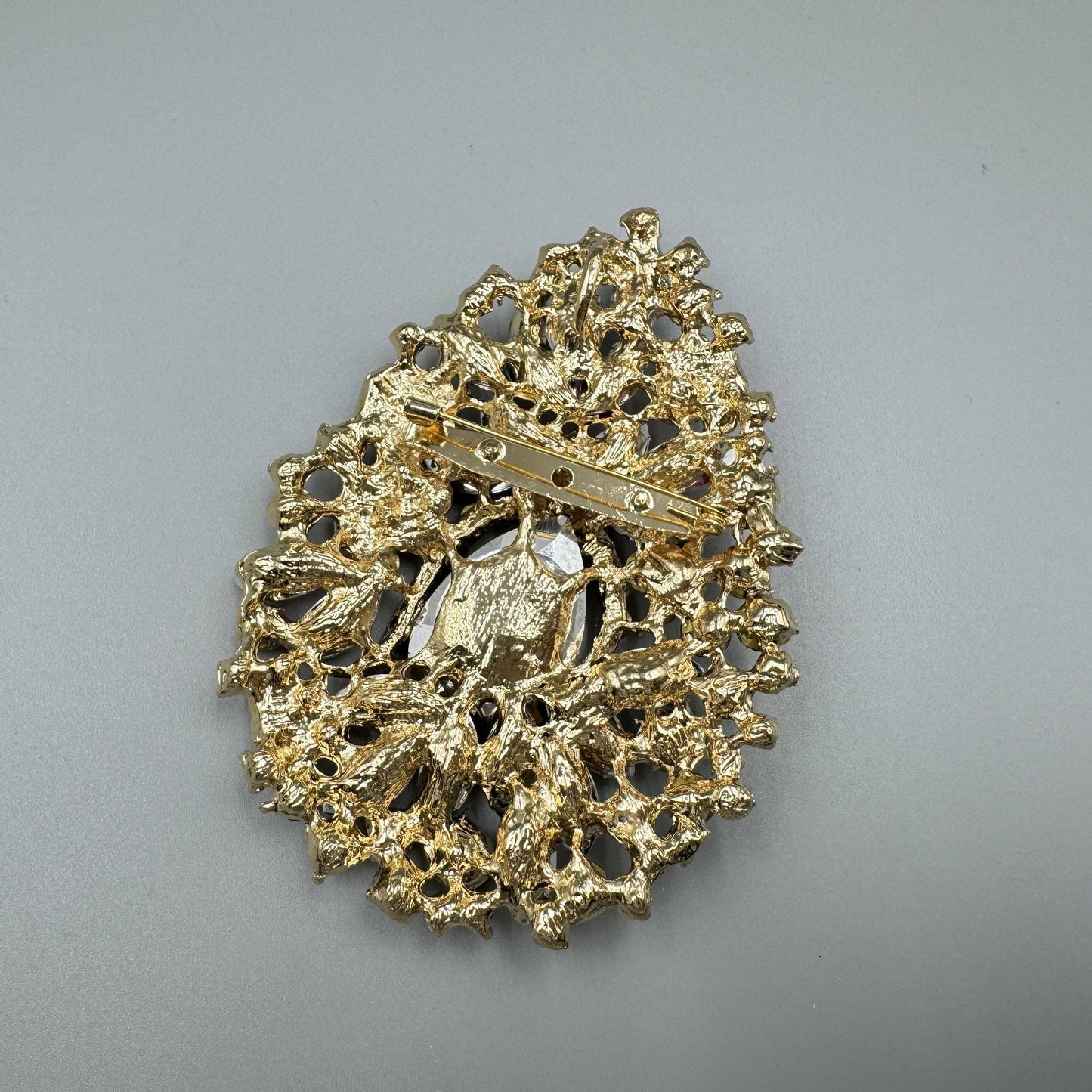 Teardrop Rhinestone Brooch