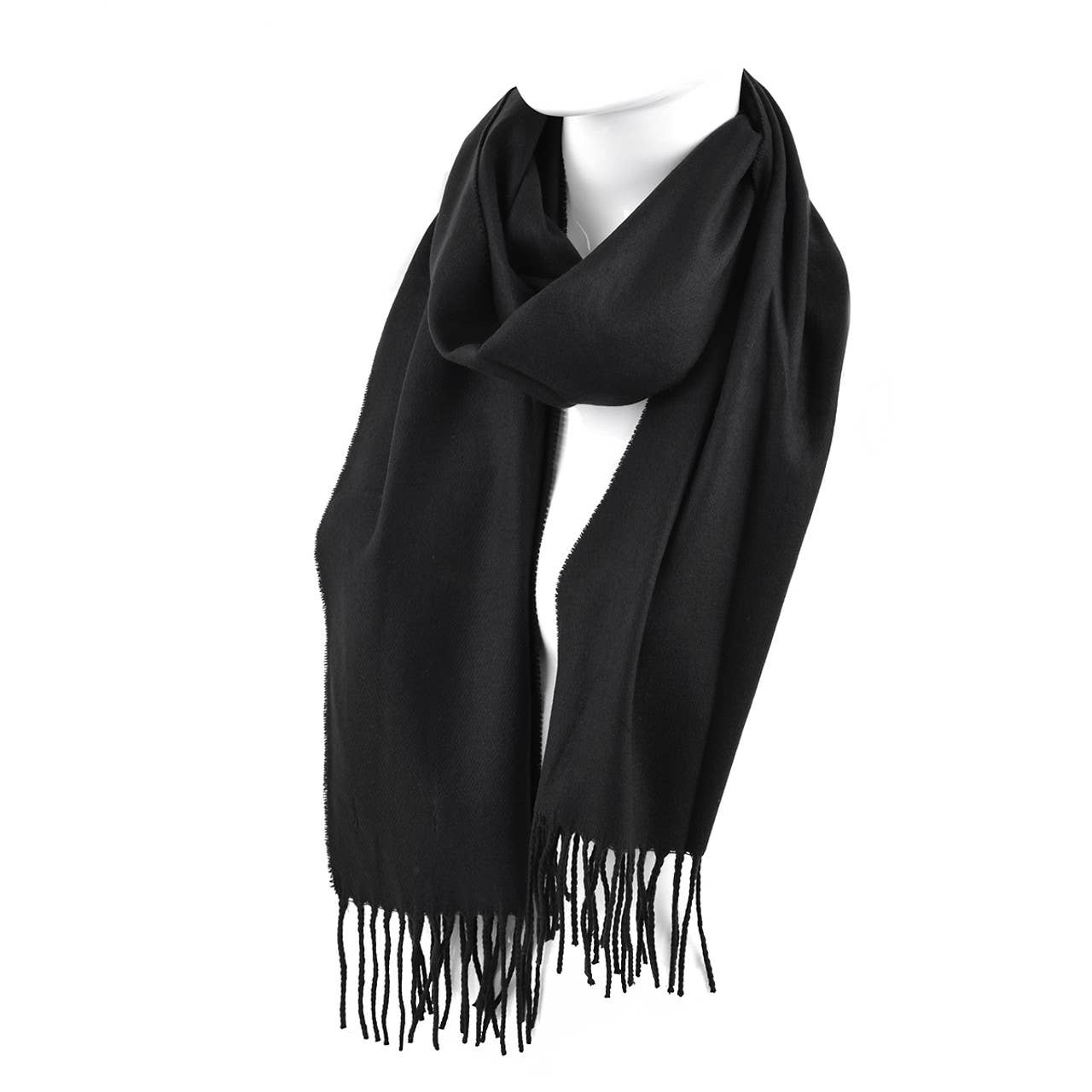 Cashmere Feel Solid Color Scarf Bag Clearance