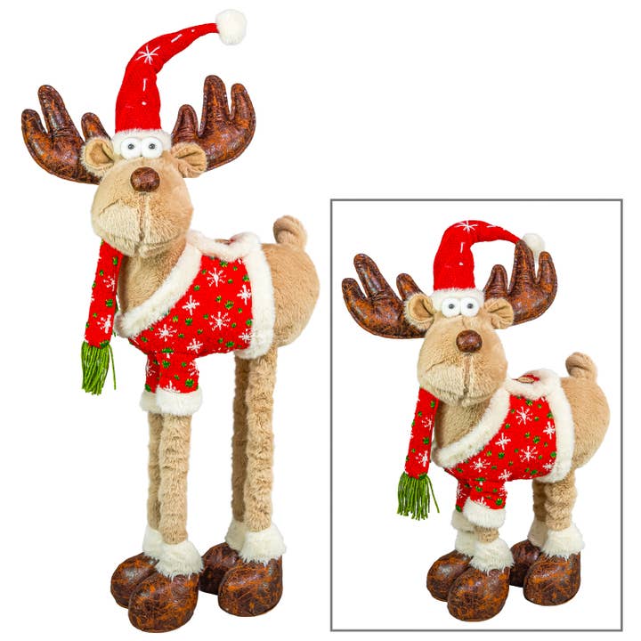 Stretch Legs Christmas Sweater Moose