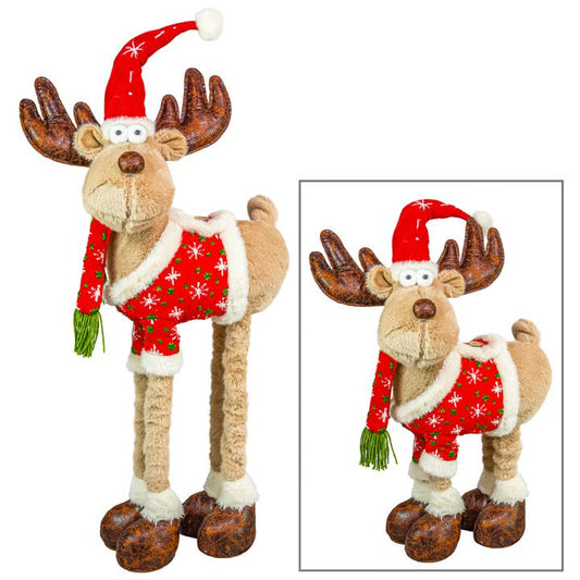 Stretch Legs Christmas Sweater Moose