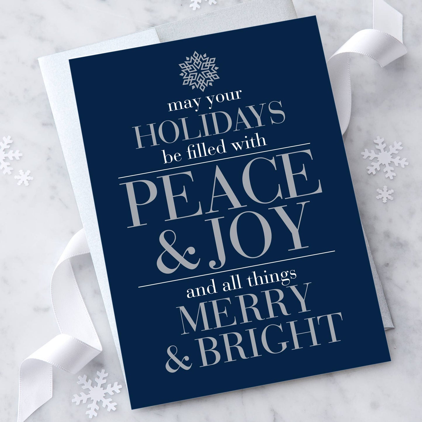 "Peace & Joy" Holiday Greeting Card