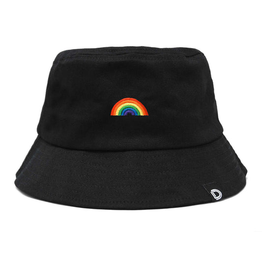 Dalix Embroidered Rainbow Bucket Hat Cotton Men Teens