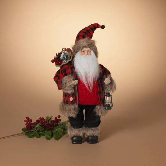 18" Woodland Holiday Santa