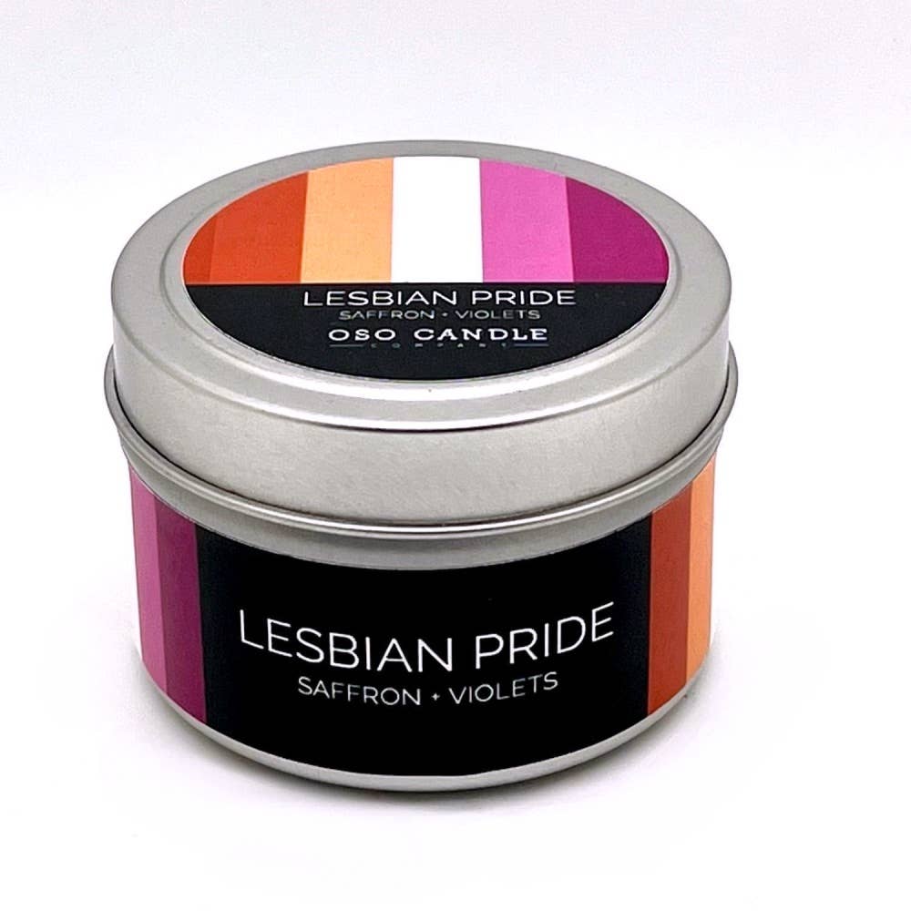 Pride Flag Candle Tin Six-Pack - 3 oz Scented Candle Tins