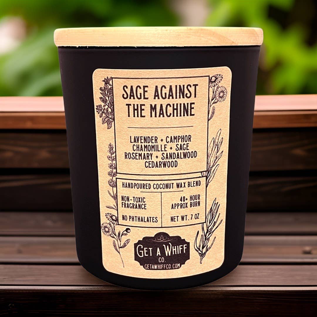 Sage Against The Machine, Sage & Lavender Soy/Coconut Candle Sale