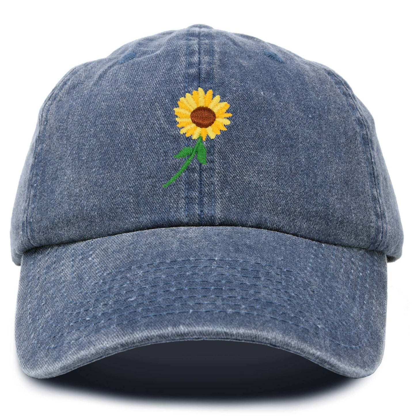 Embroidered Sunflower Baseball Cap