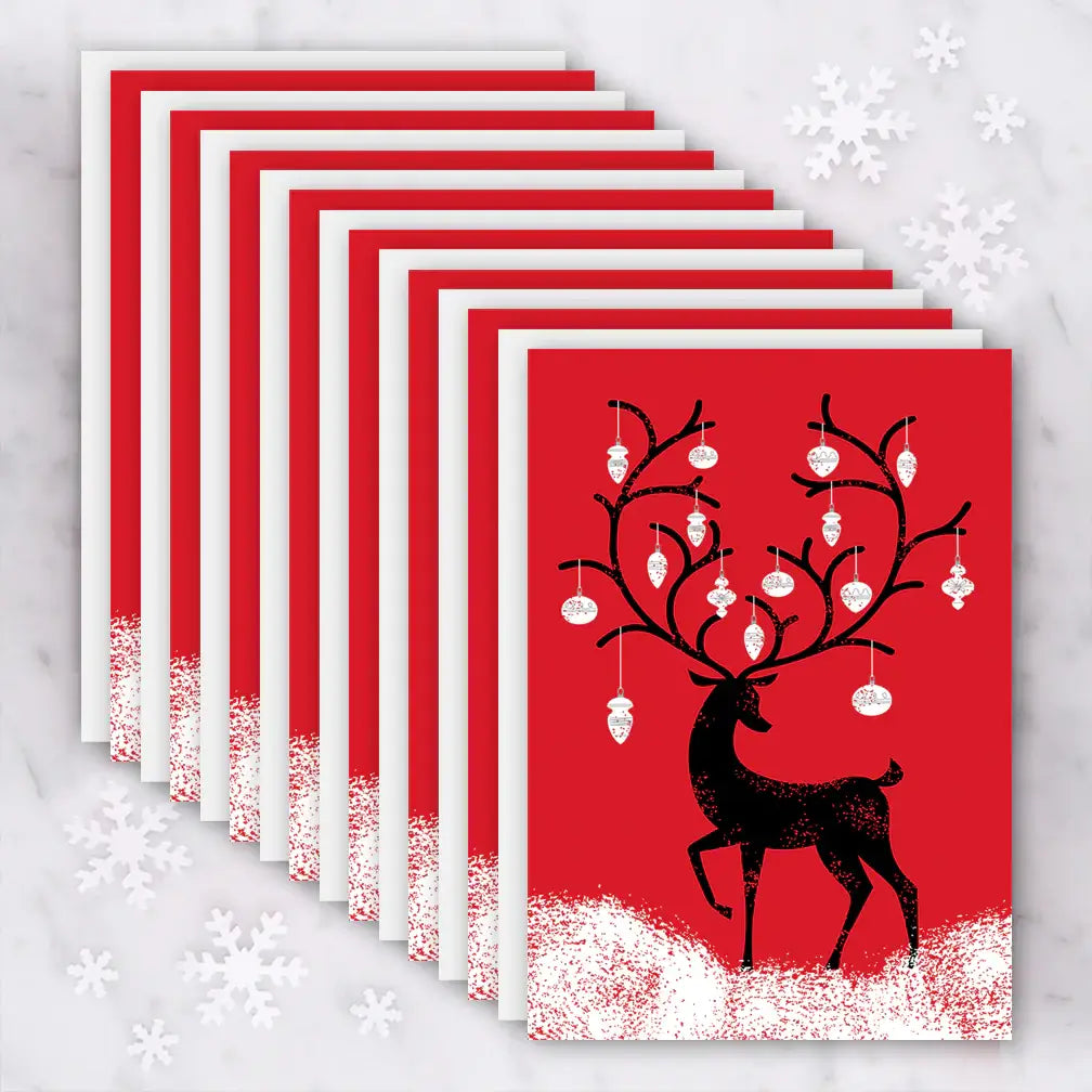 Winter Deer - 8 Boxed Holiday Greeting Cards