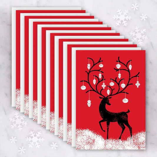 Winter Deer - 8 Boxed Holiday Greeting Cards