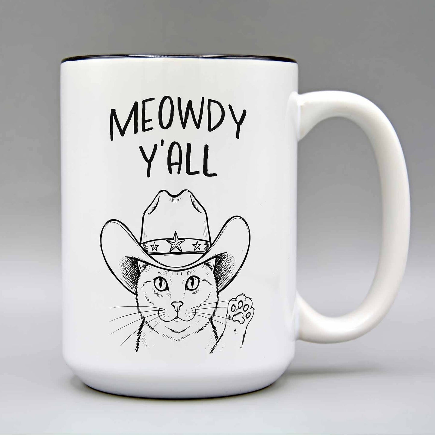Meowdy Y'all - 15oz. Ceramic Mug