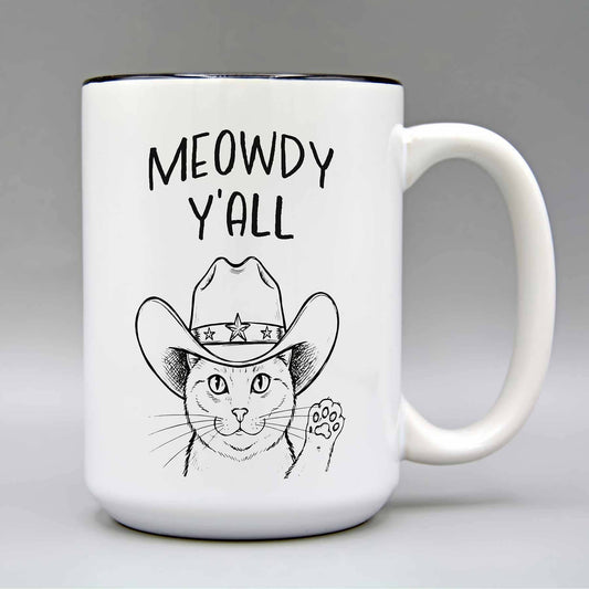 Meowdy Y'all - 15oz. Ceramic Mug