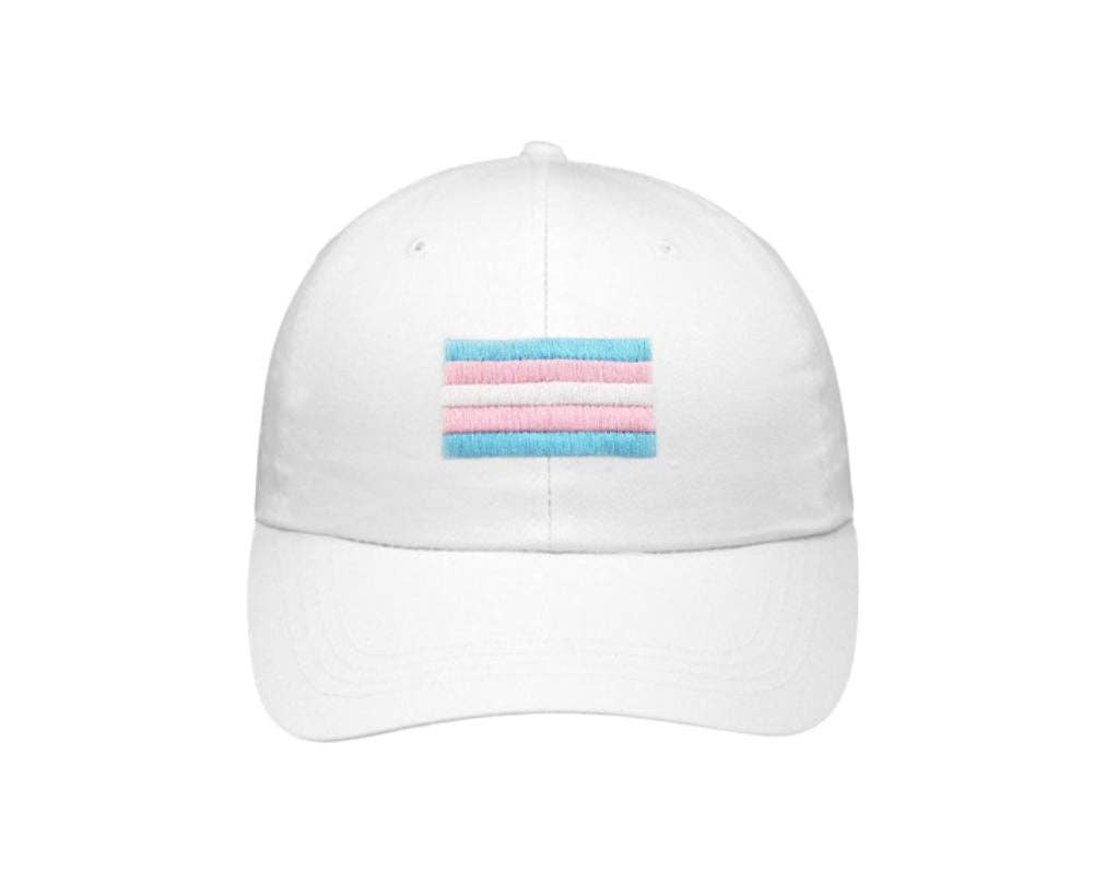 Transgender Flag Hats in White
