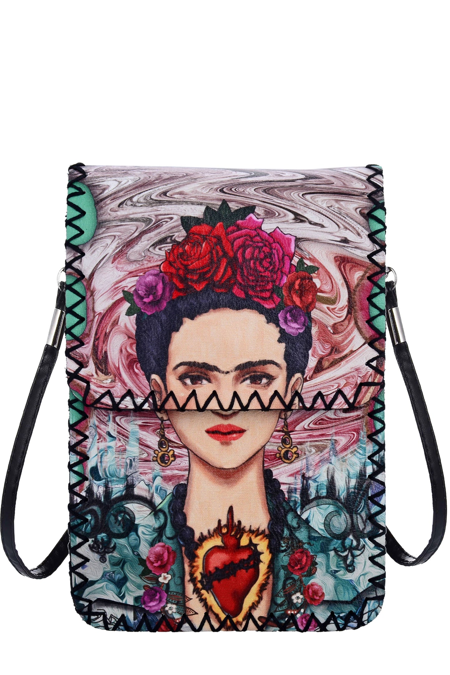 Frida Print Crossbody
