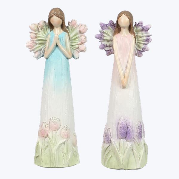 Short Resin Floral Angels