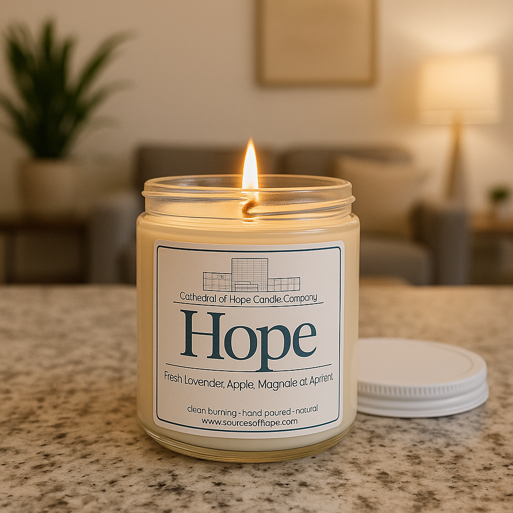 Hope - Lavender, Apple and Apricot Soy Candle
