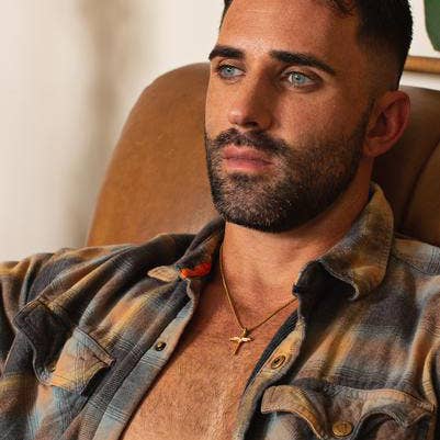 14k Gold Plated Stainless Steel Nail Cross Necklace