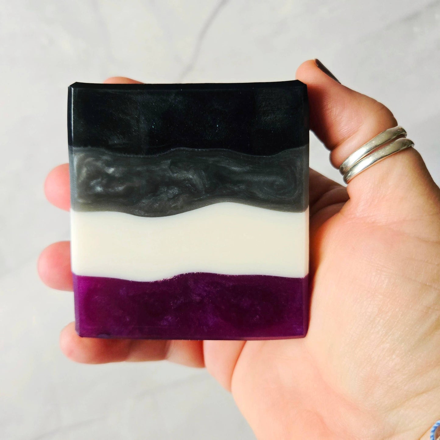 Ace Pride Artisan Soap - LGBTQ+ Pride Flag