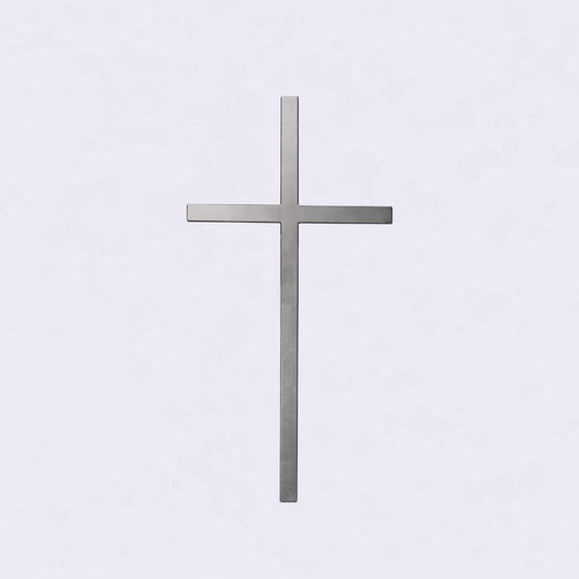Wall Cross 7" Silver