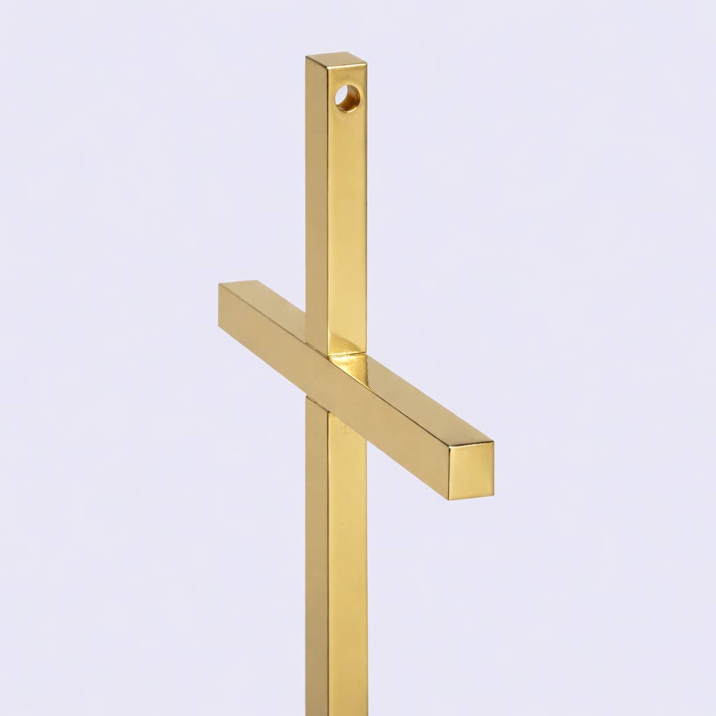 Wall Cross 7" Gold