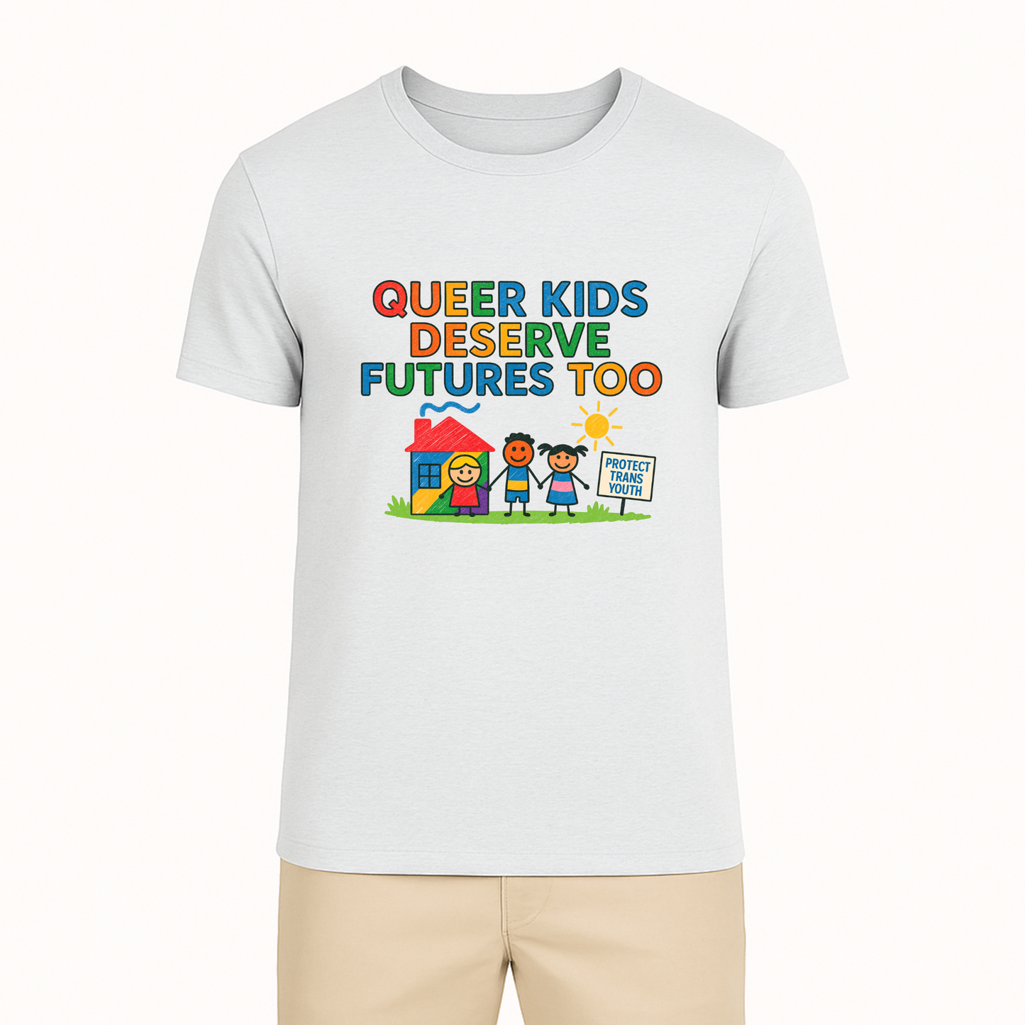 Queer Kids Deserve Futures Too Tee - 4 Colors