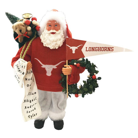 12" Texas Longhorns Proud Santa