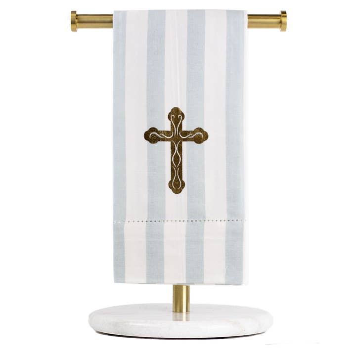 Everlasting Cross Hemstitch Hand Towel