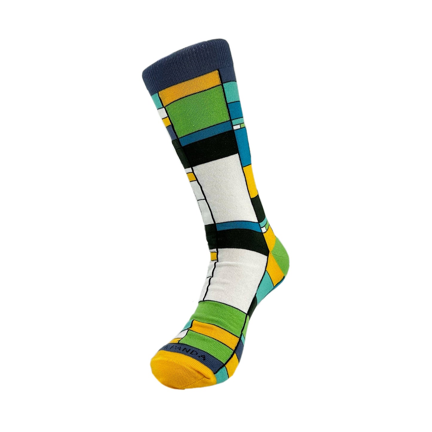 Mondrian Style Block Art Socks