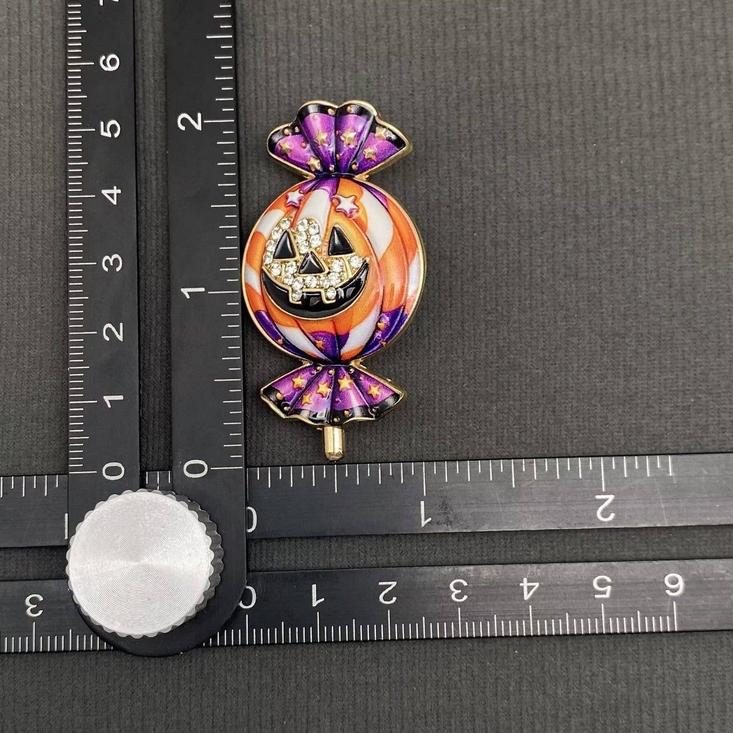 Halloween Enamel Pumpkin Candy Brooch