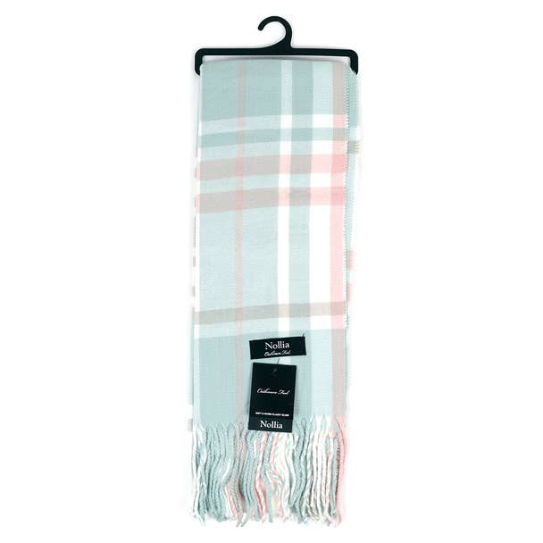 Plaid Cashmere Feel Winter Scarf Sale