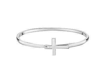 Silver Cross Bangle Bracelets