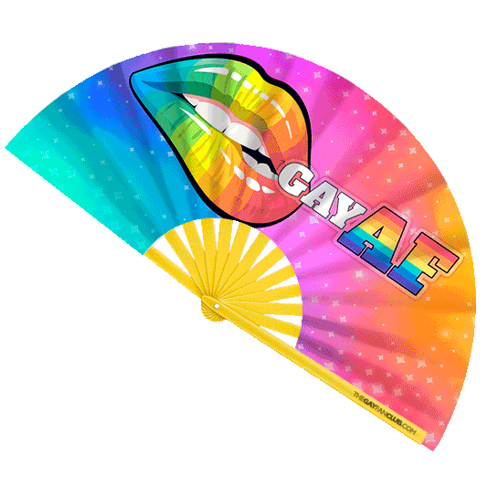 Gay AF UV-Reactive Fan