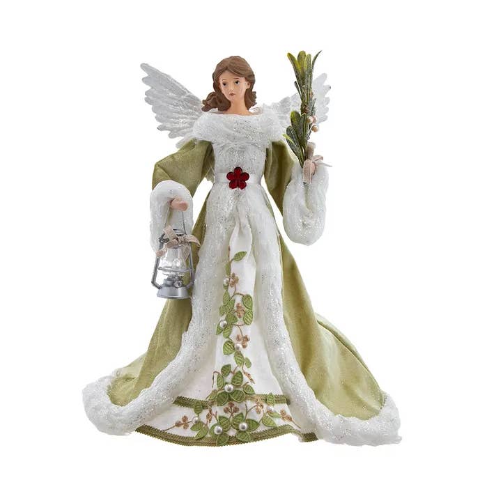 16" Mistletoe Kisses Angel Tree Top