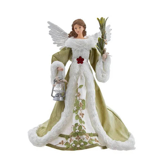 16" Mistletoe Kisses Angel Tree Top
